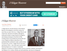 Tablet Screenshot of johnedgarhoover.com
